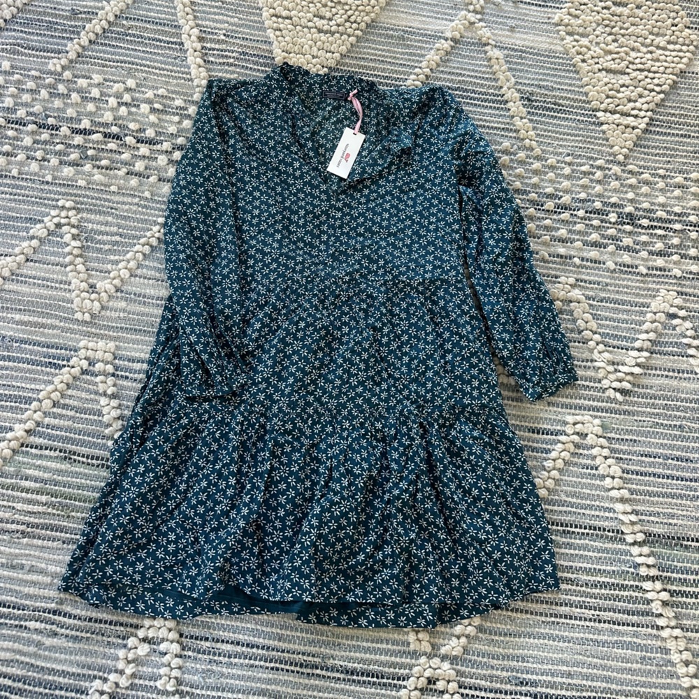 Vineyard Vines Blue Floral Mini Dress